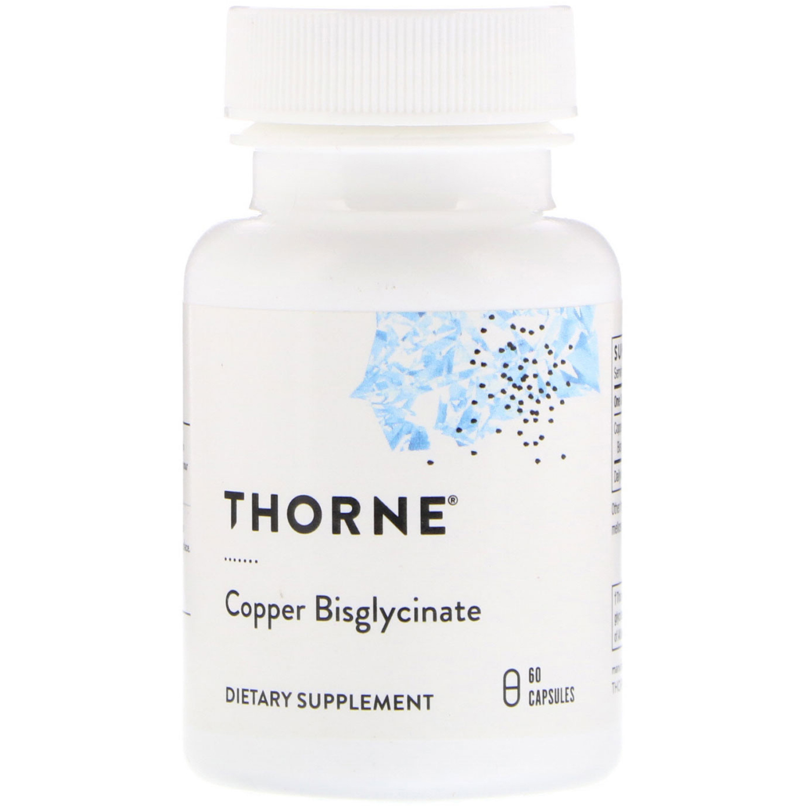 Thorne Research, Bisglicinato de Cobre, 60 Cápsulas
