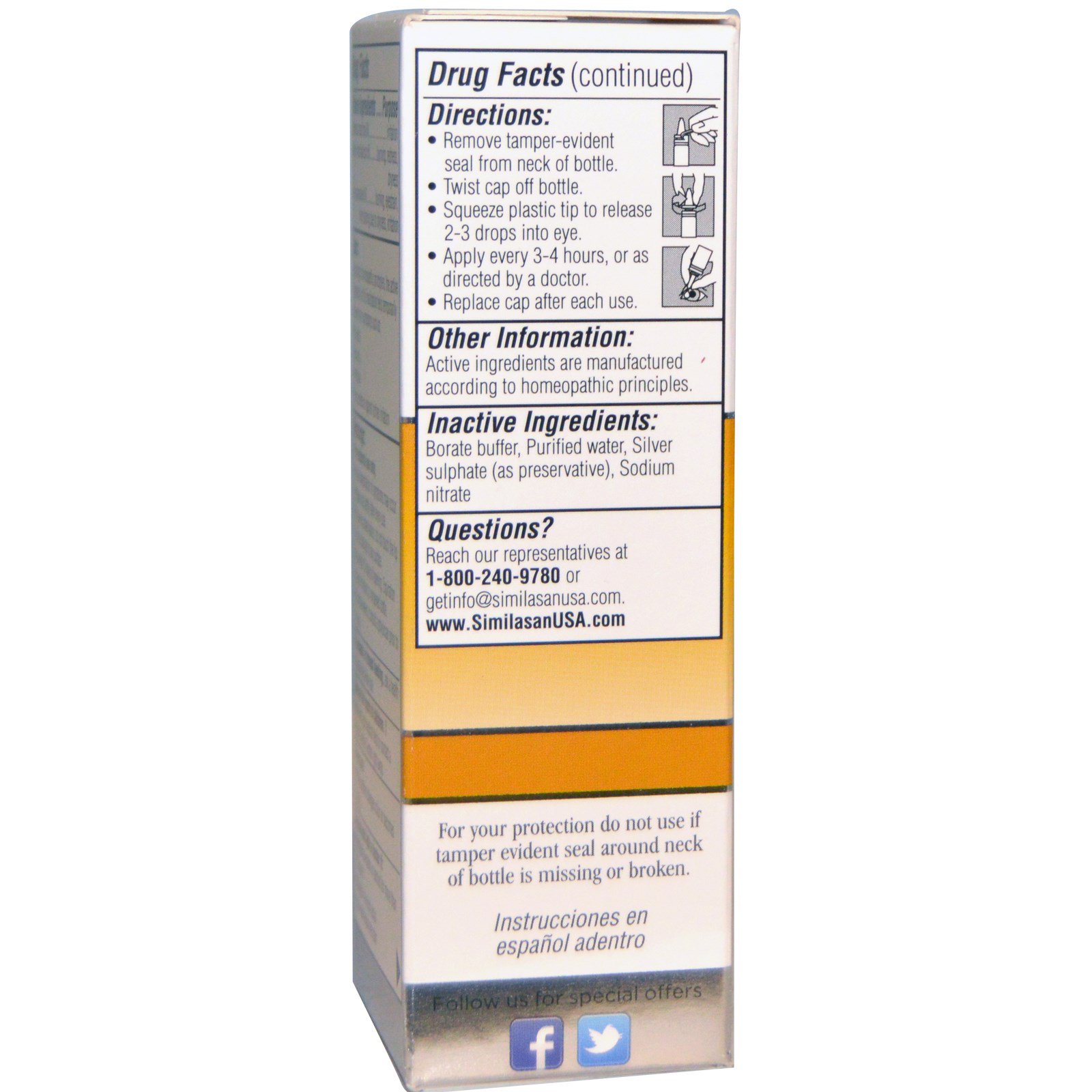 Similasan, Aging Eye Relief, 0.33 fl oz (10 ml) - Imagem 3