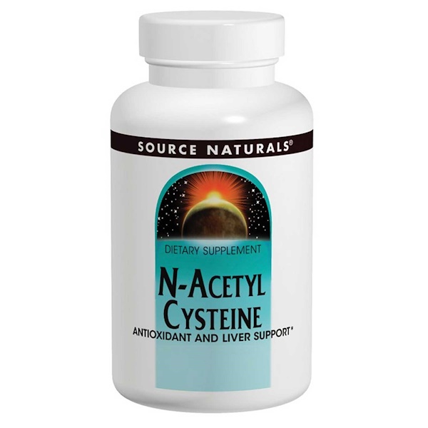 Source Naturals, N-Acetilcisteína, 1000 mg, 120 Comprimidos