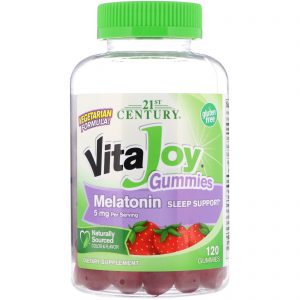 Comprar 21st century, vitajoy melatonin gummies, 5 mg, 120 balas de goma preço no brasil melatonina sedativos tópicos de saúde suplemento importado loja 141 online promoção -