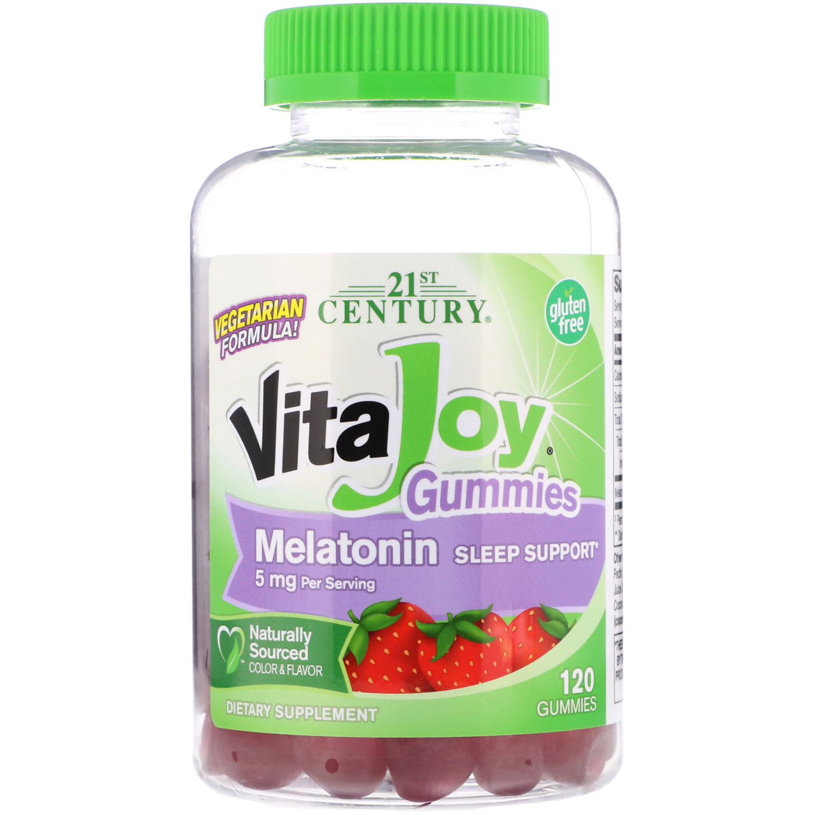 21st Century, VitaJoy Melatonin Gummies, 5 mg, 120 Balas de Goma