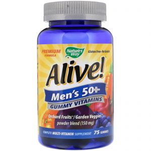 Comprar nature's way, alive! Men's 50+ gummy vitamins, 75 gummies preço no brasil men's health prostate health suplementos em oferta vitamins & supplements suplemento importado loja 257 online promoção -