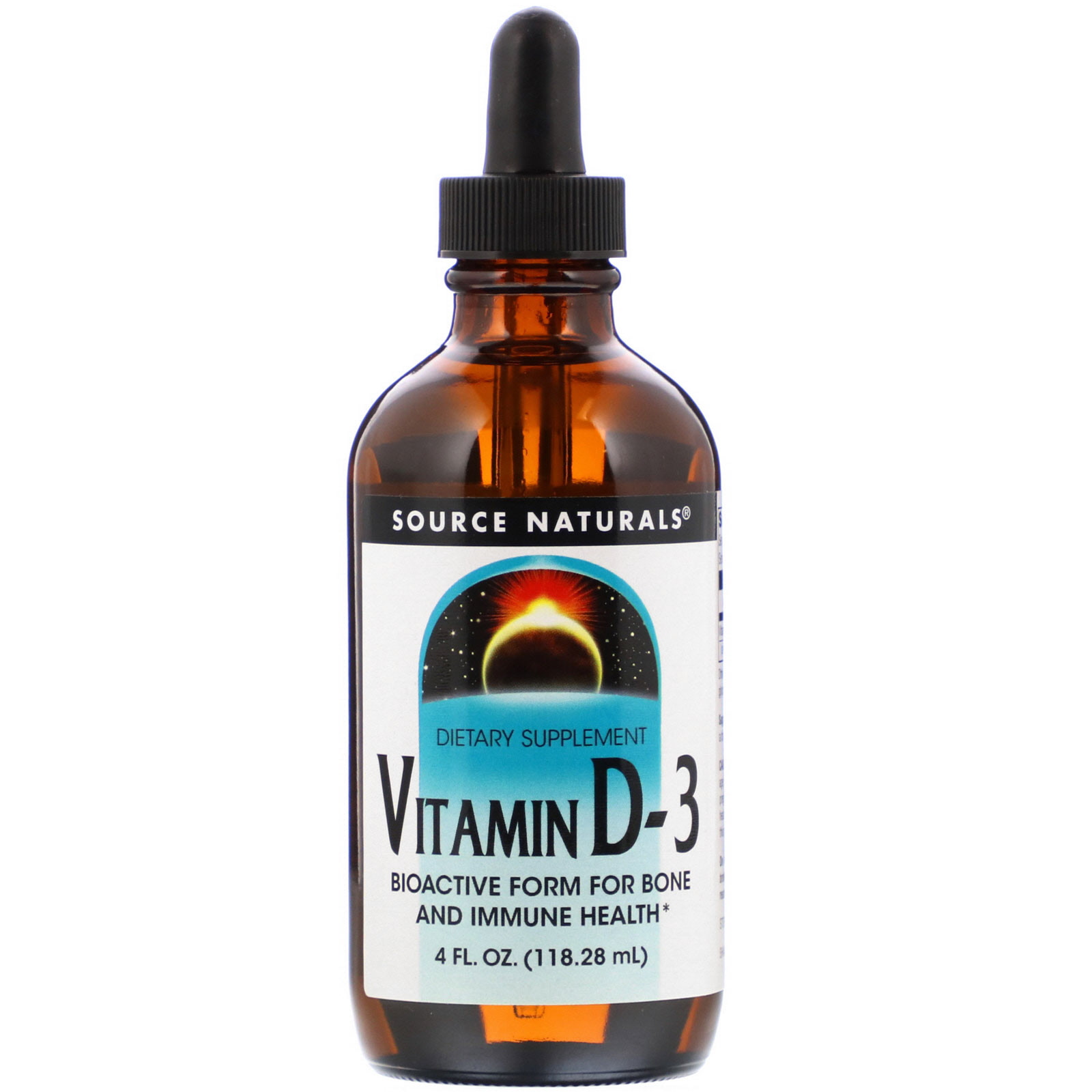 Source Naturals, Vitamina D-3, 118,28 ml (4 fl oz)