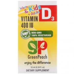 Comprar greenpeach, infants & kids + adults, vitamin d3, 400 iu, 0. 34 fl oz (10 ml) preço no brasil vitamina d vitaminas e minerais suplemento importado loja 69 online promoção -