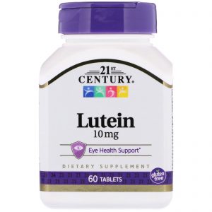 Comprar 21st century, luteína, 10mg, 60 comprimidos preço no brasil luteína suplementos nutricionais suplemento importado loja 233 online promoção -