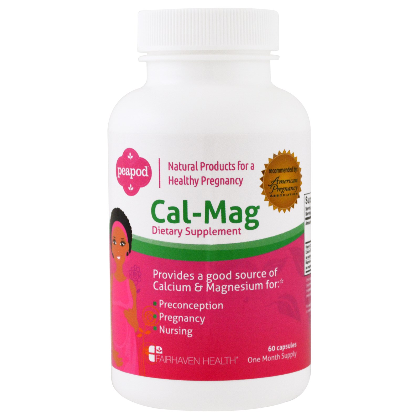 Fairhaven Health, Peapod, Cal-Mag, 60 Cápsulas
