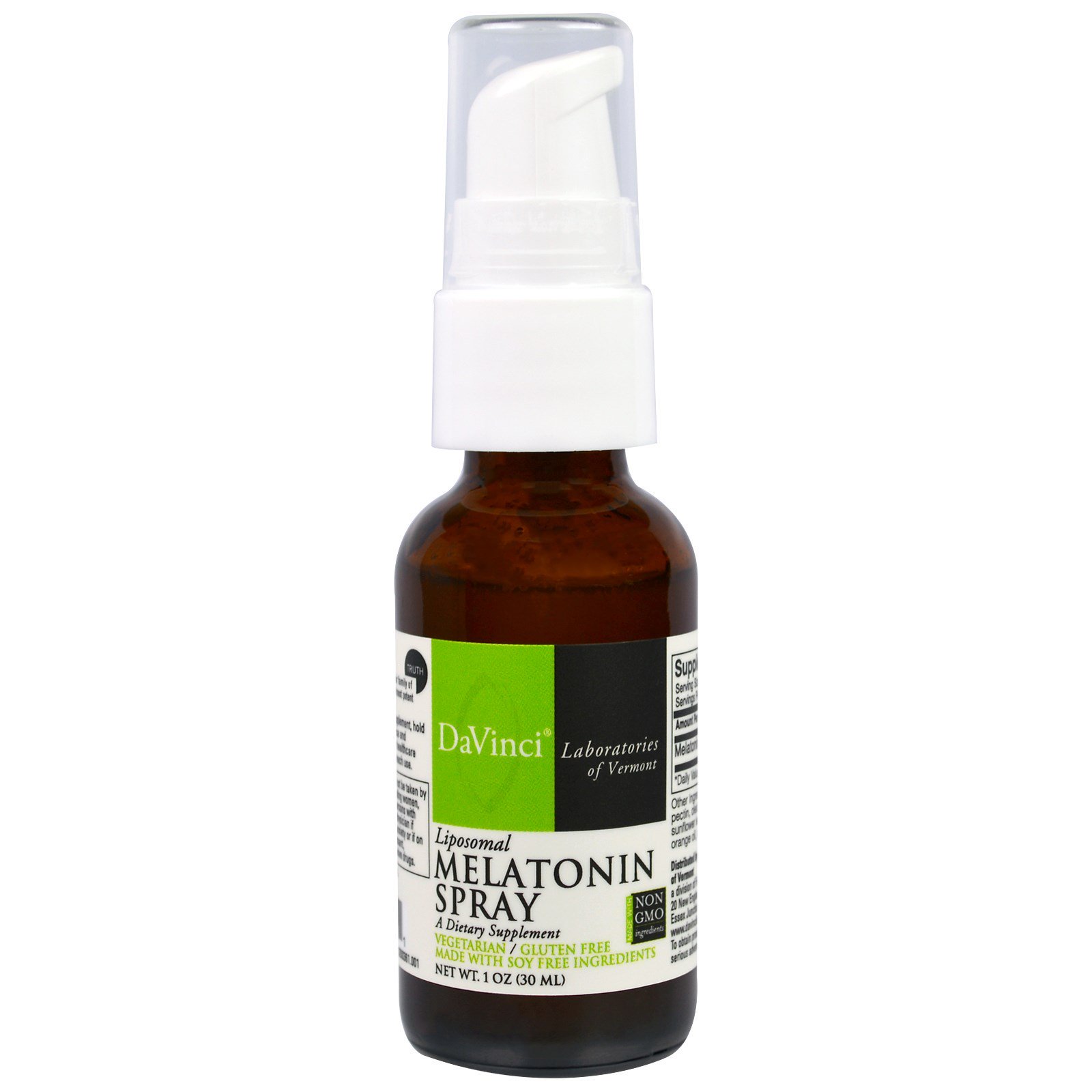 DaVinci Laboratories of Vermont, Spray de Melatonina, 30 ml (1 fl oz)