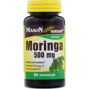 Mason Natural, Moringa, 500 mg, 60 Cápsulas