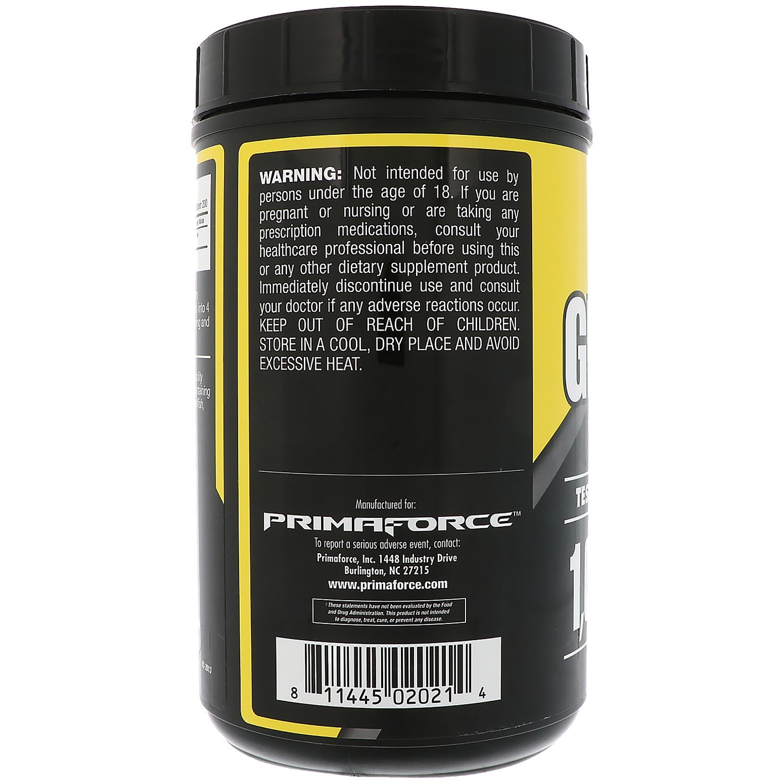 Primaforce, Glutaform, 100% L-Glutamina, Sem Sabor, 1.000 g - Imagem 3