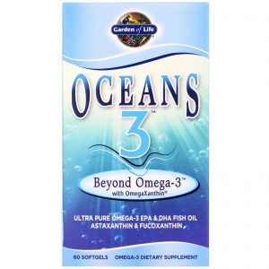 Comprar garden of life, oceans 3, beyond omega-3 com ômegaxantina, 60 cápsulas softgel preço no brasil ômega 3 óleo de peixe suplementos nutricionais suplemento importado loja 195 online promoção -