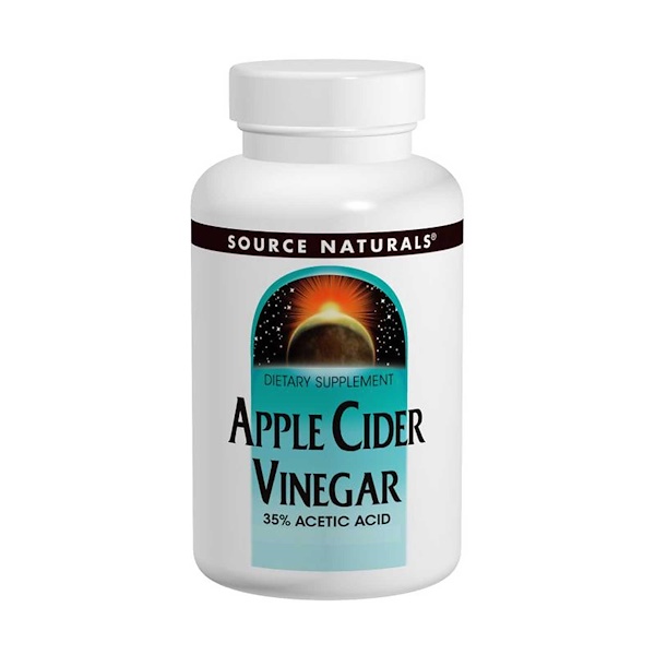 Source Naturals, Vinagre de Cidra e Maçã, 500 mg, 180 Tabletes