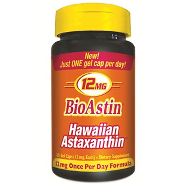Nutrex Hawaii, BioAstin, 12 mg, 25 cápsulas gelatinosas