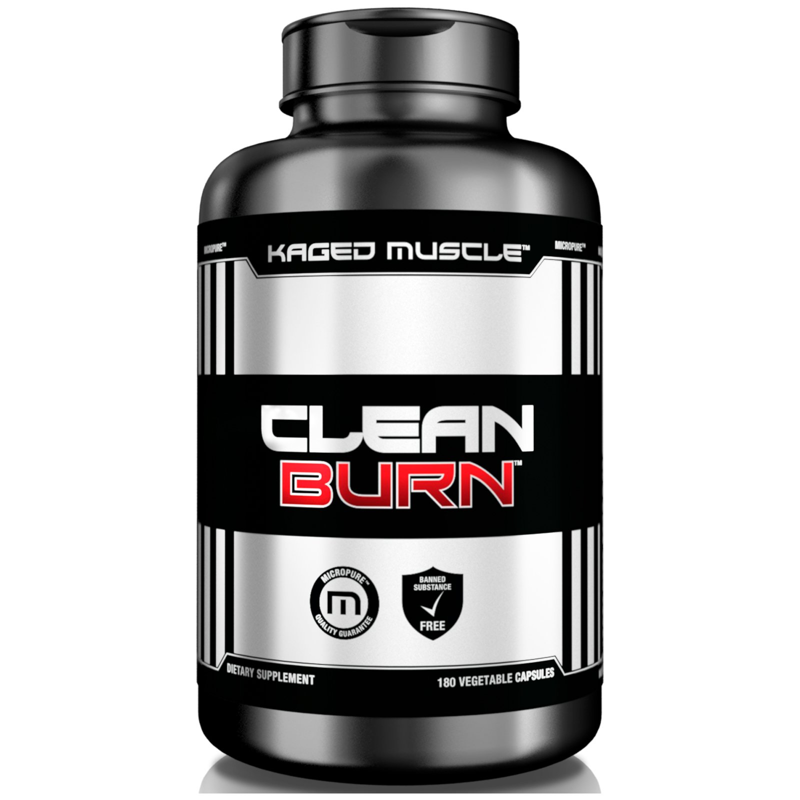 Kaged Muscle, Clean Burn, 180 Vegetable Capsules