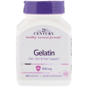 Comprar 21st century, gelatina, 600 mg, 100 cápsulas preço no brasil gelatina suplementos nutricionais suplemento importado loja 247 online promoção -