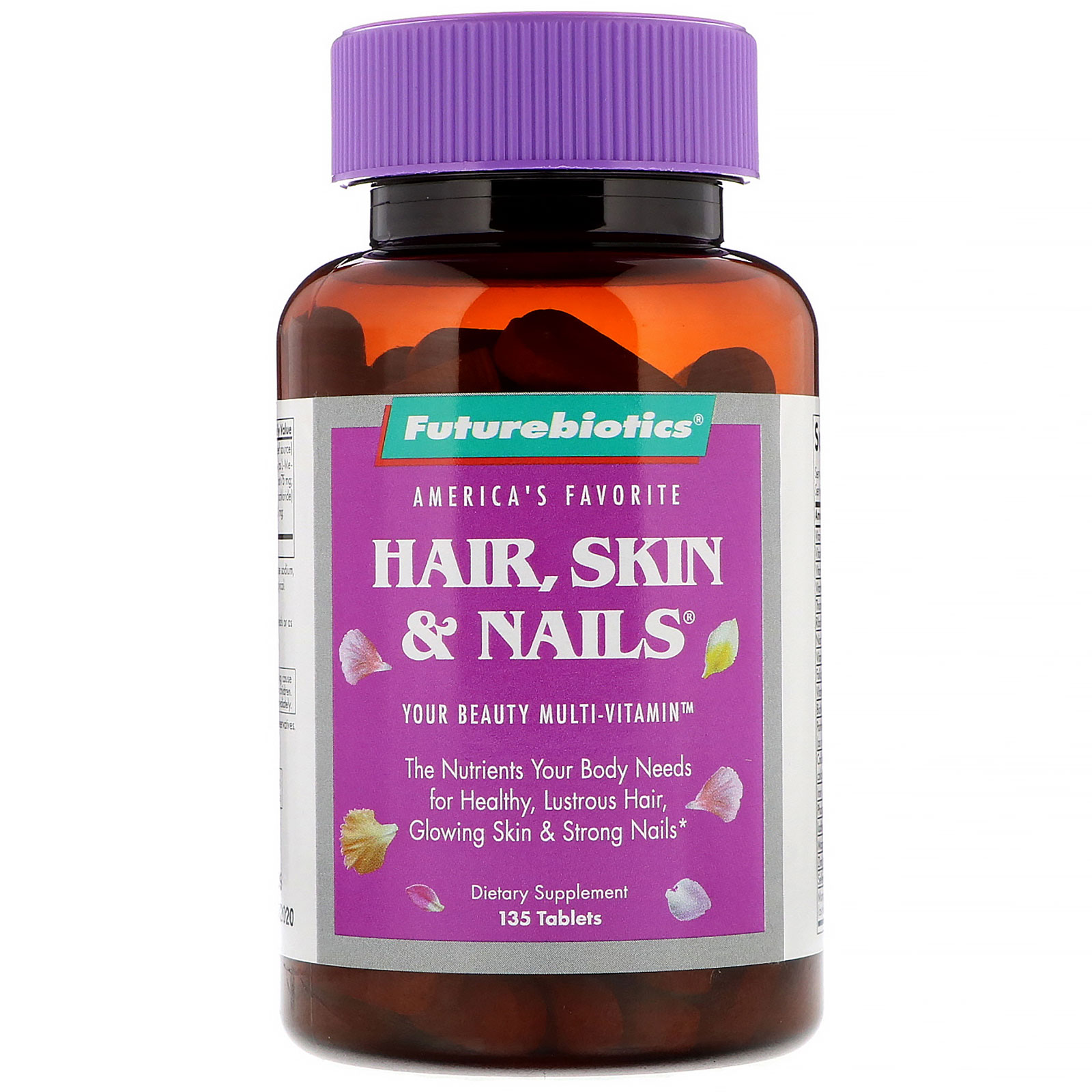 FutureBiotics, Hair, Skin & Nails, 135 Comprimidos