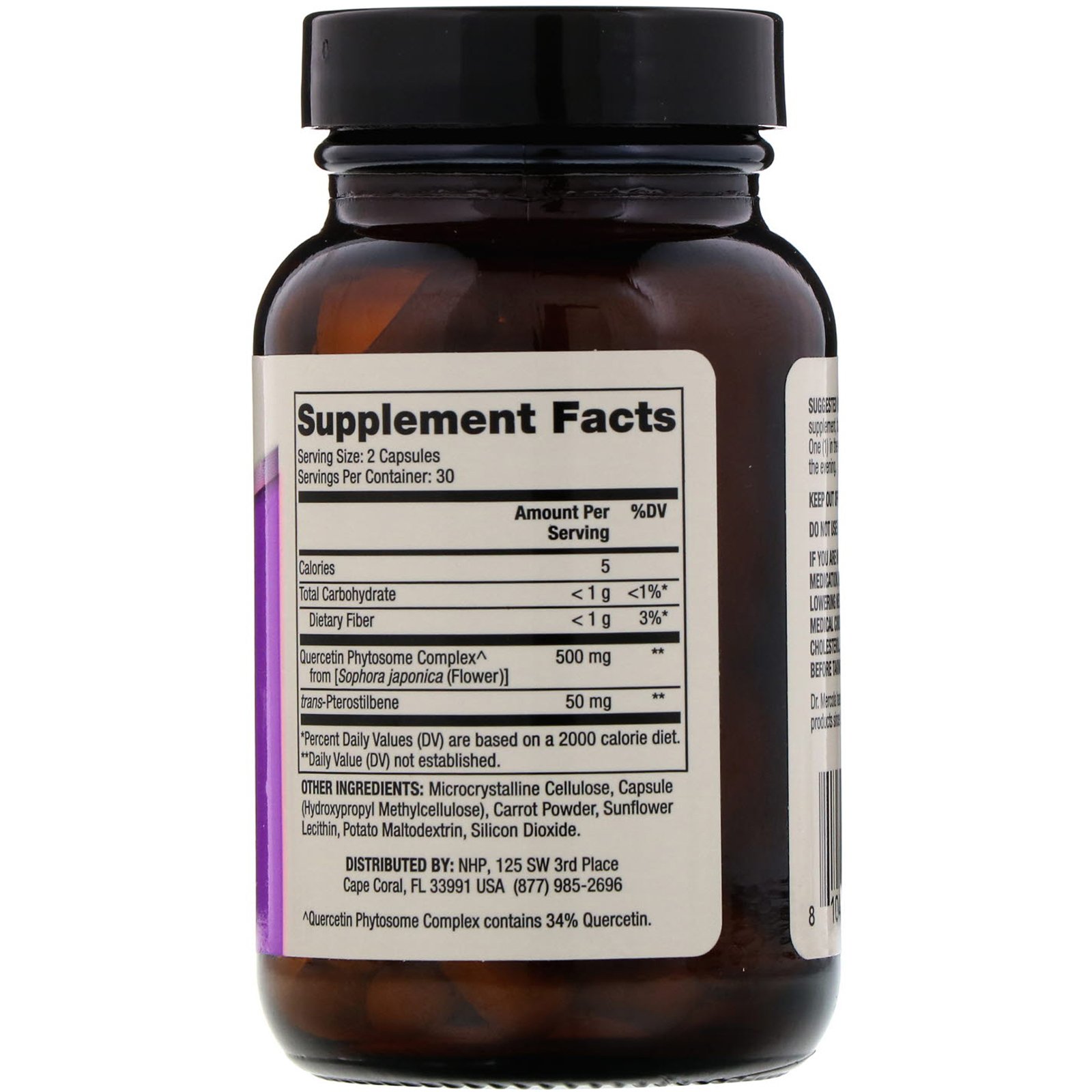 Dr. Mercola, Quercetina e Pterostilbeno Avançado, 60 Cápsulas - Imagem 2