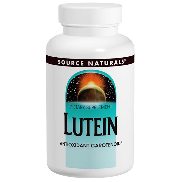 Source Naturals, Luteína, 6 mg, 90 Cápsulas