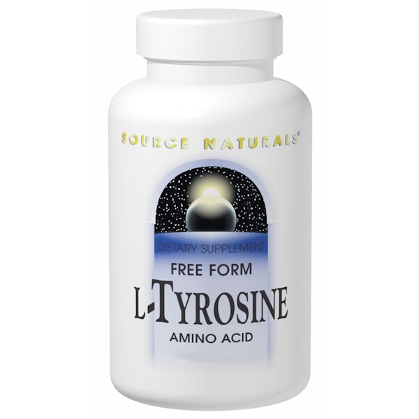 Source Naturals, L-Tirosina, Fórmula livre em pó, 3,53 oz (100 g)