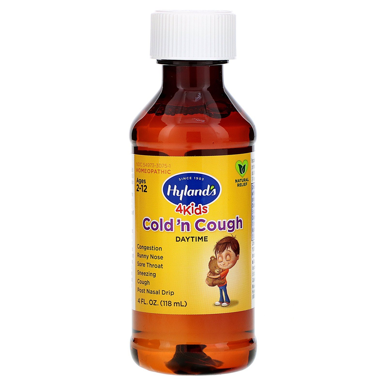 Hyland's, 4 Kids Cold 'n Cough, Entre 2 a 12 Anos, 118 ml (4 fl oz) - Imagem 3