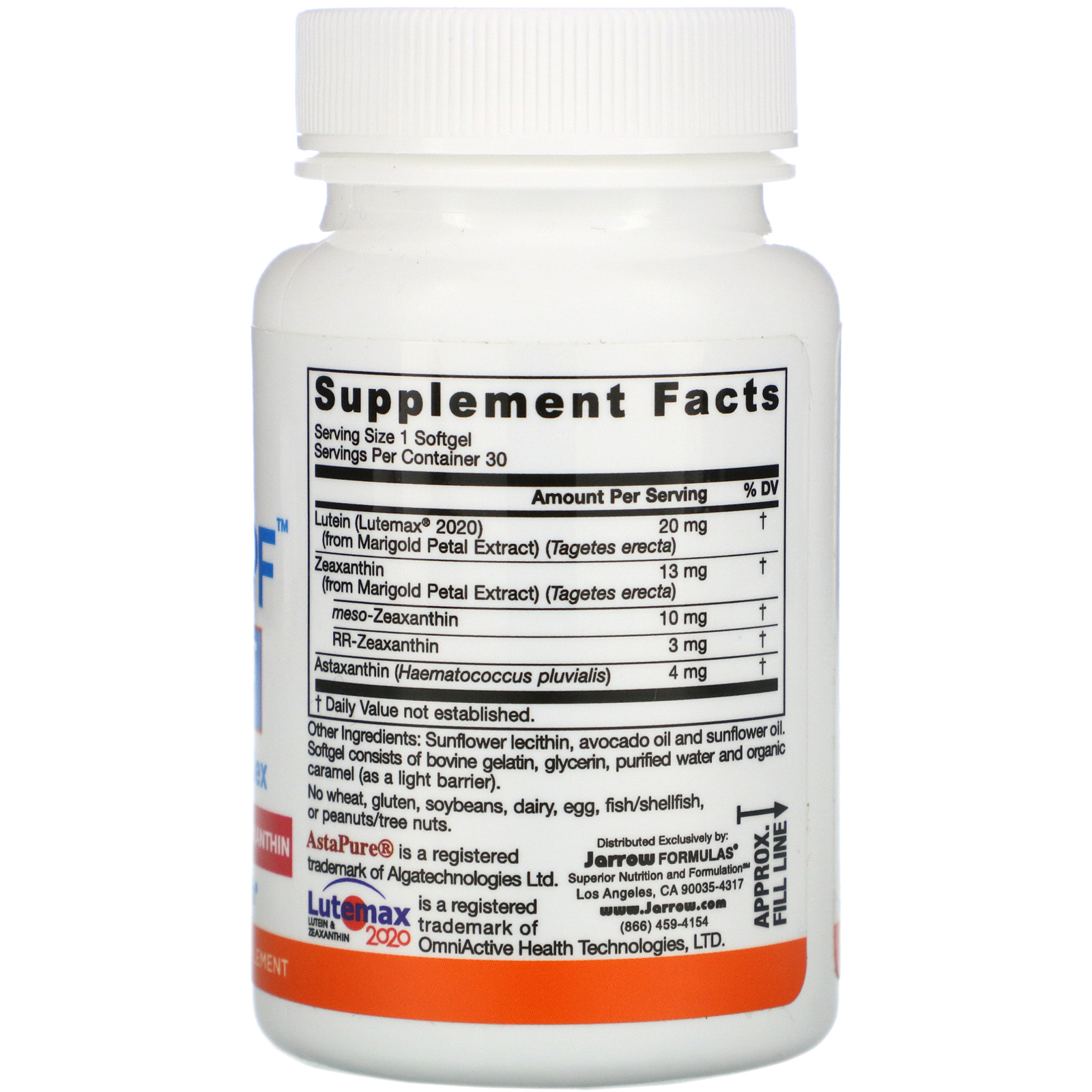 Jarrow Formulas, MaculaPF, Blue Light Protection, 30 Softgels - Imagem 2