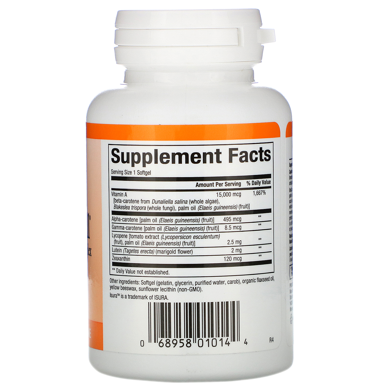 Natural Factors, BetaCareAll, 15,000 mcg, 90 Softgels - Imagem 2