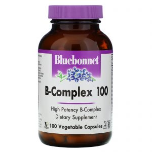 Comprar bluebonnet nutrition, b-complex 100, 100 vegetable capsules preço no brasil vitamina b vitaminas e minerais suplemento importado loja 169 online promoção -