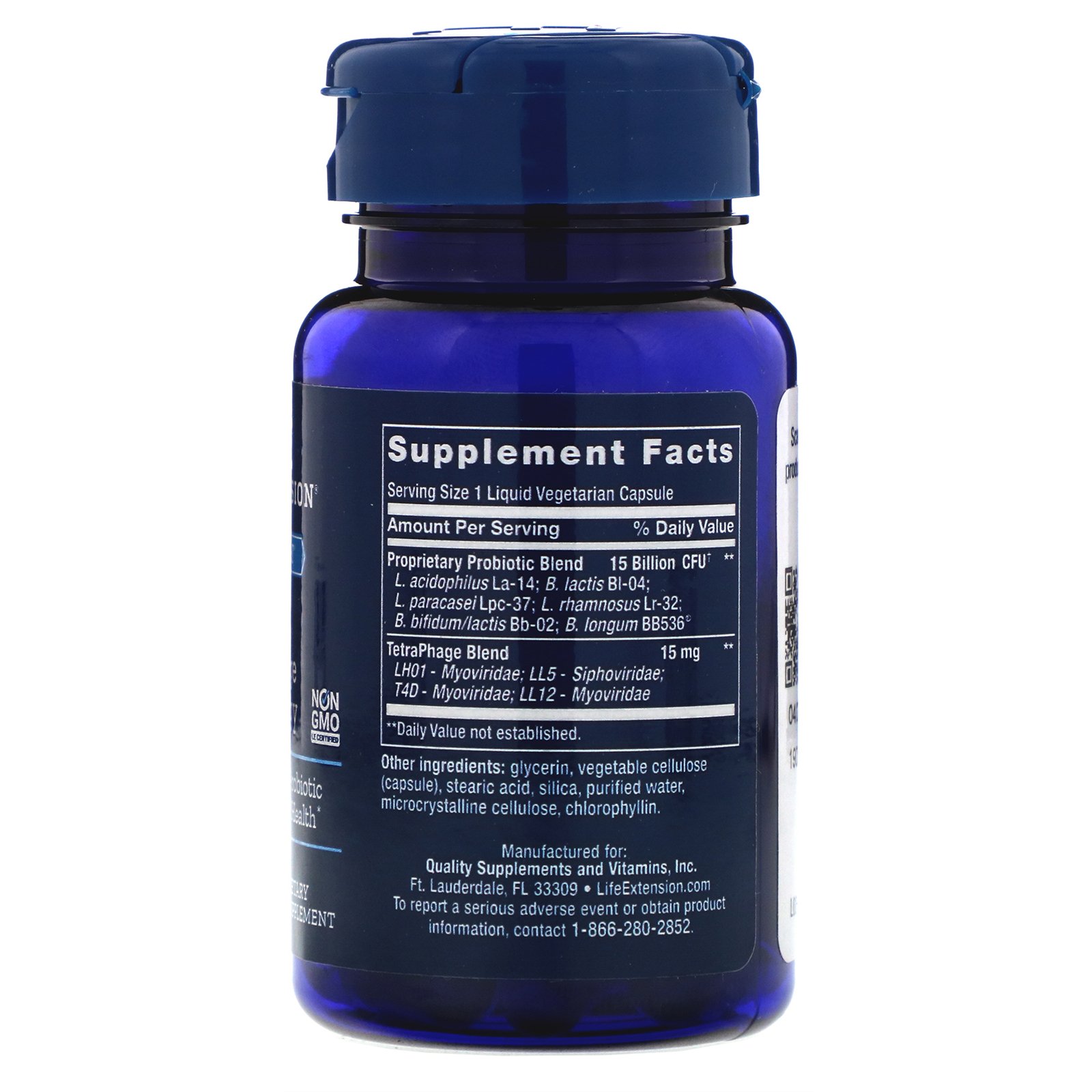 Life Extension, FLORASSIST GI with Phage Technology, 30 Liquid Vegetarian Capsules - Imagem 2