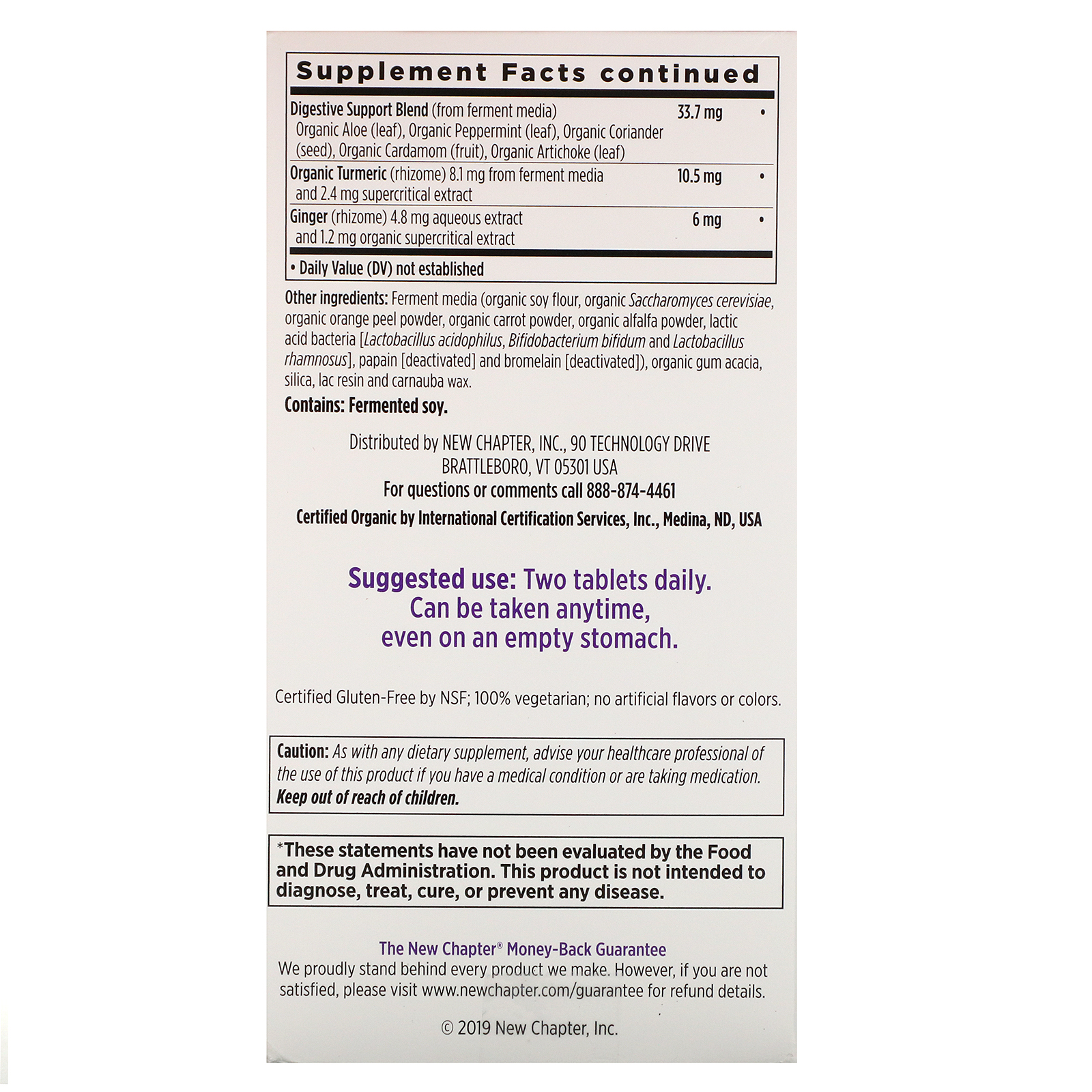 New Chapter, Men's Advanced Multi, 120 Vegetarian Tablets - Imagem 3
