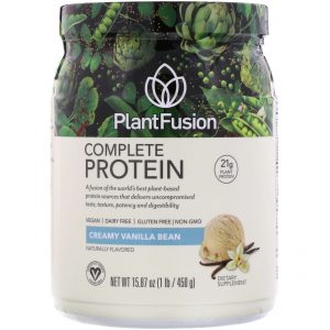 Comprar plantfusion, complete protein, creamy vanilla bean, 15. 87 oz (450 g) preço no brasil proteína proteína vegetal suplementos de musculação suplemento importado loja 99 online promoção -