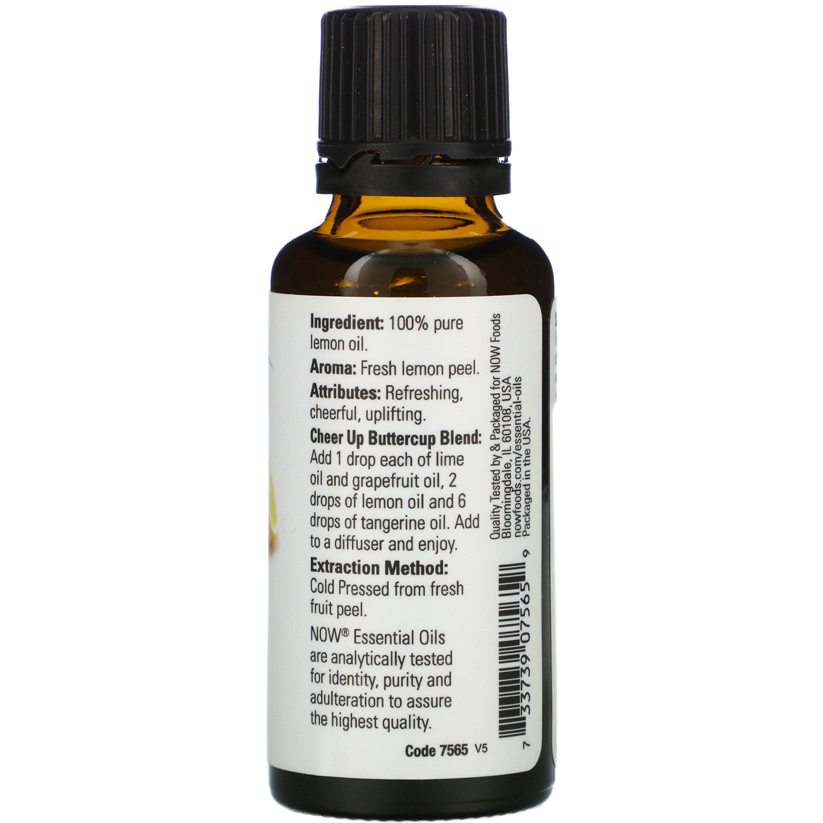 Now Foods, Óleos Essenciais, Limão, 30 ml (1 fl oz) - Imagem 2