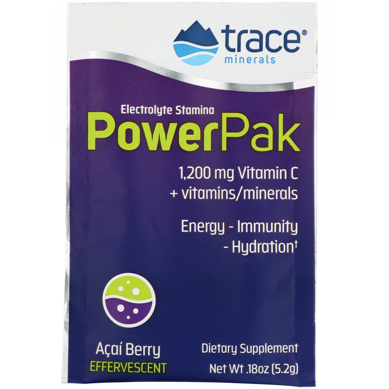 Trace Minerals Research, Electrolyte Stamina PowerPak, Acai Berry, 30 Packets, 0.18 oz (5.2 g) Each - Imagem 3