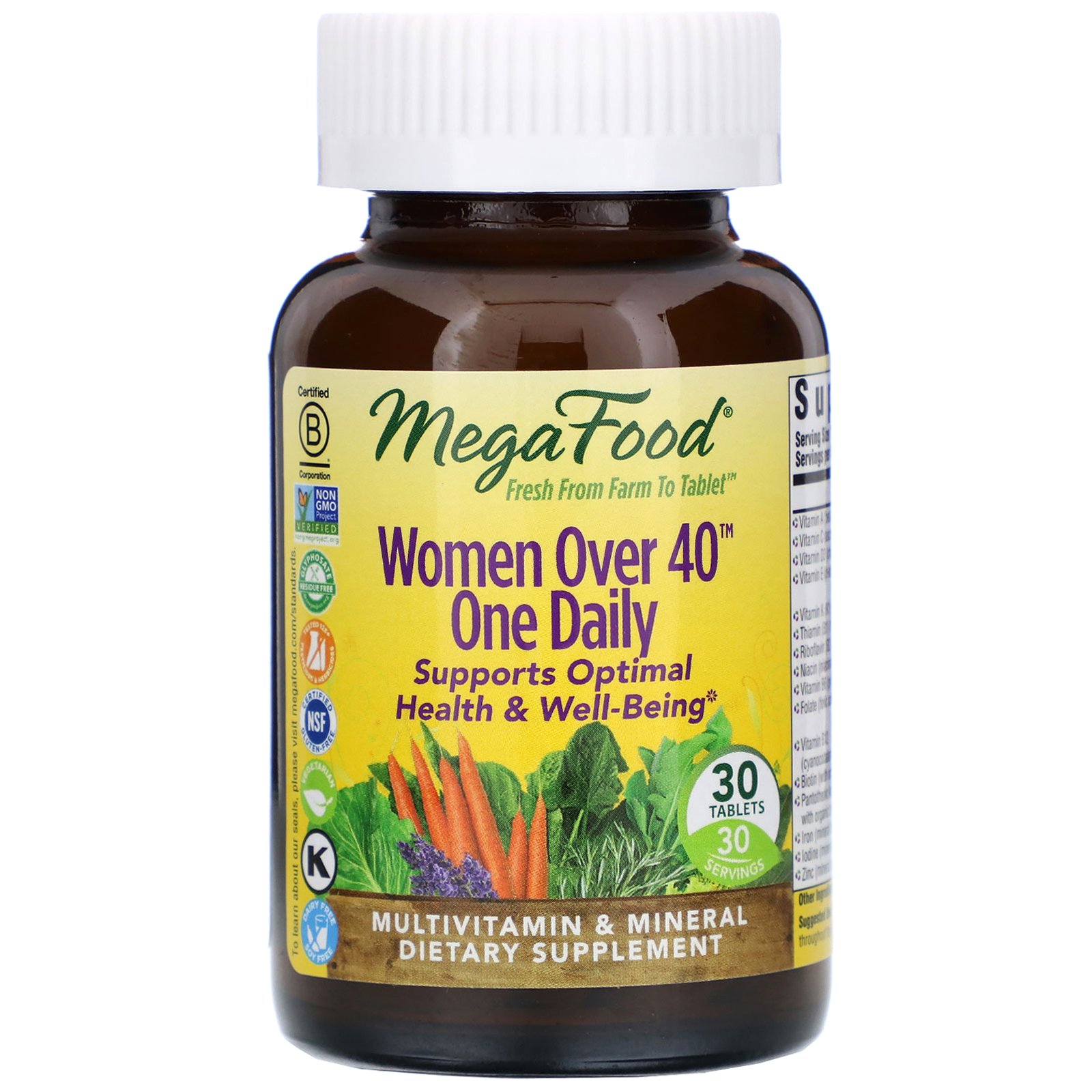 MegaFood, Diário de Mulheres Acima de 40, 30 Tabletes