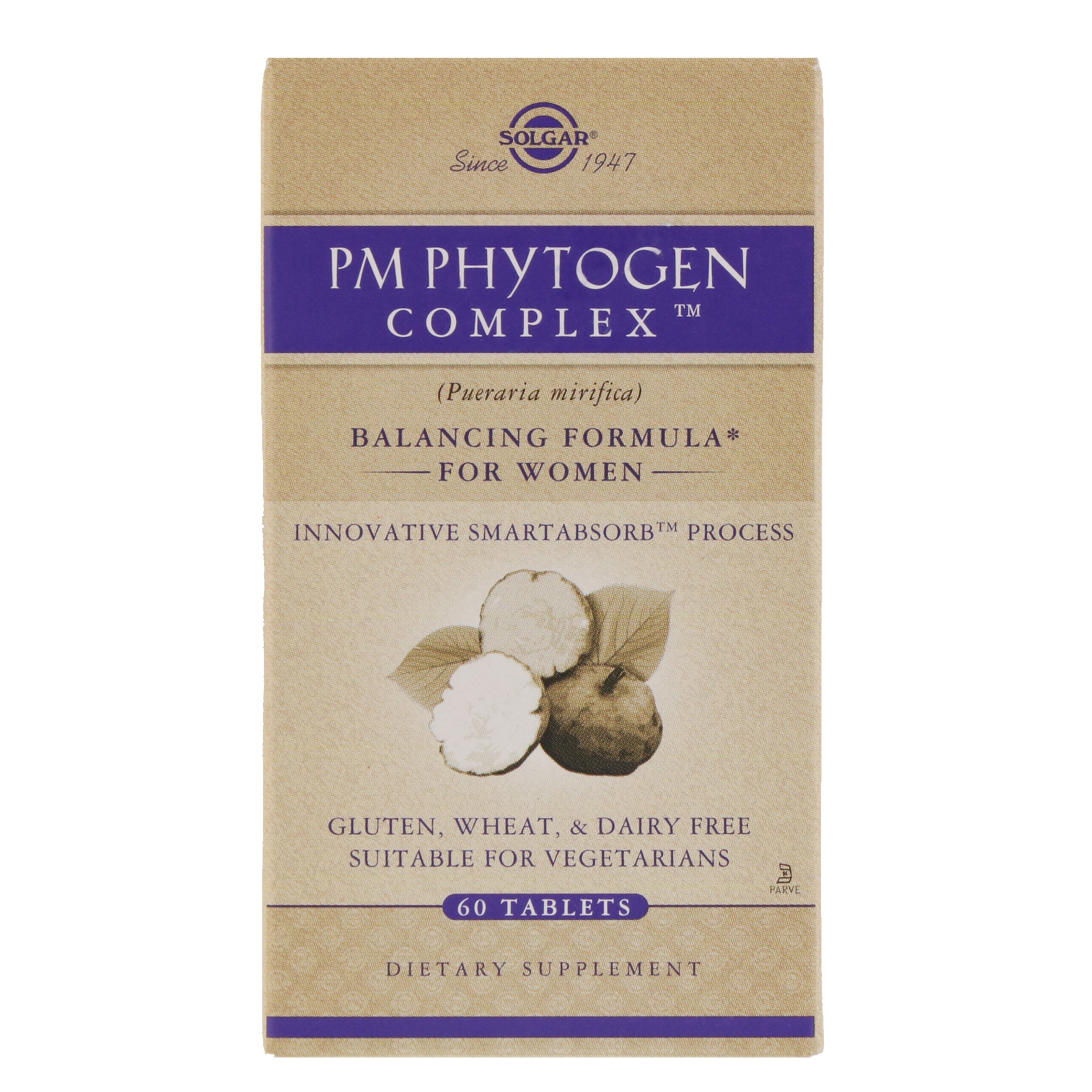 Solgar, Complexo PM PhytoGen, 60 comprimidos