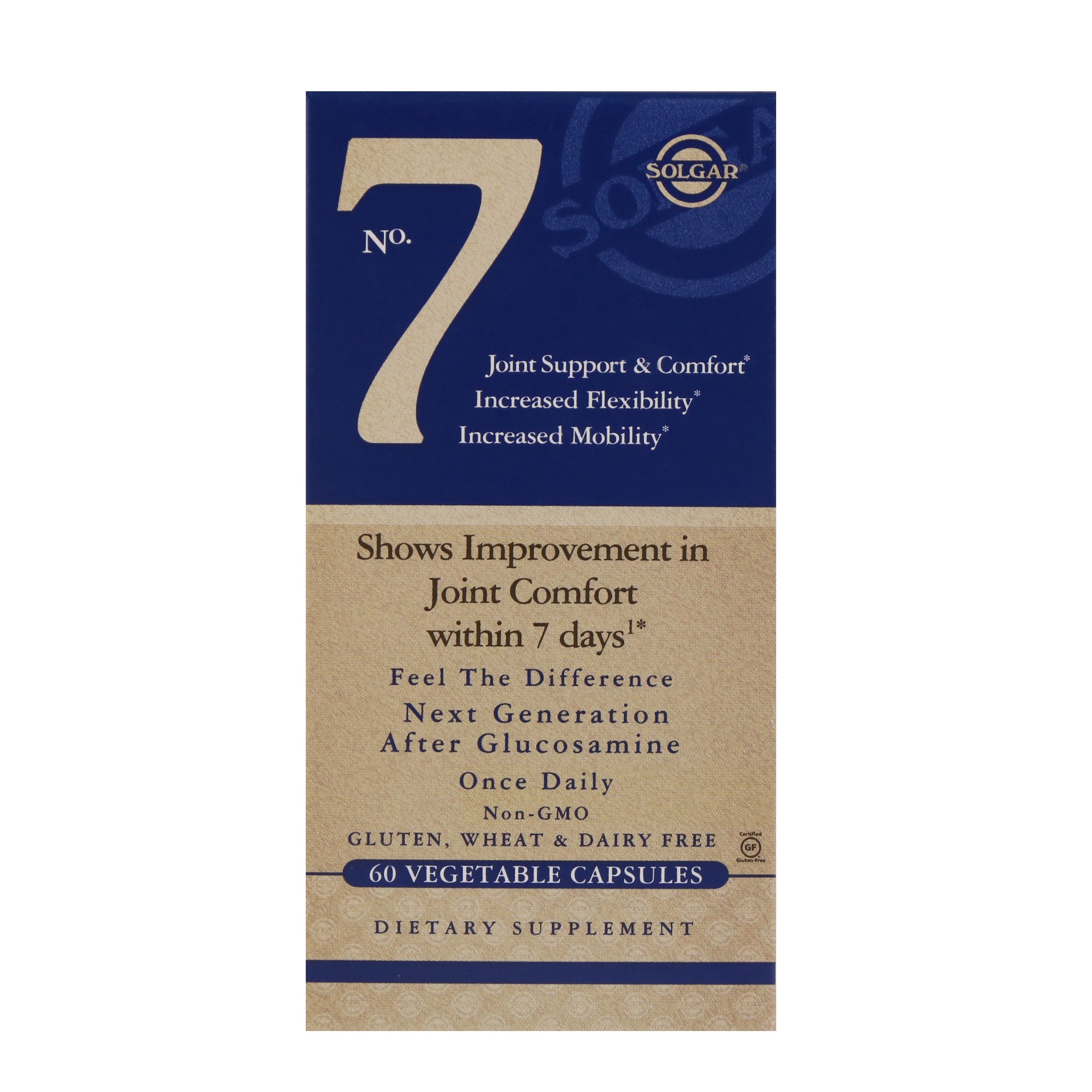 Solgar, No.7, Joint Support & Comfort, 60 Cápsulas Vegetais