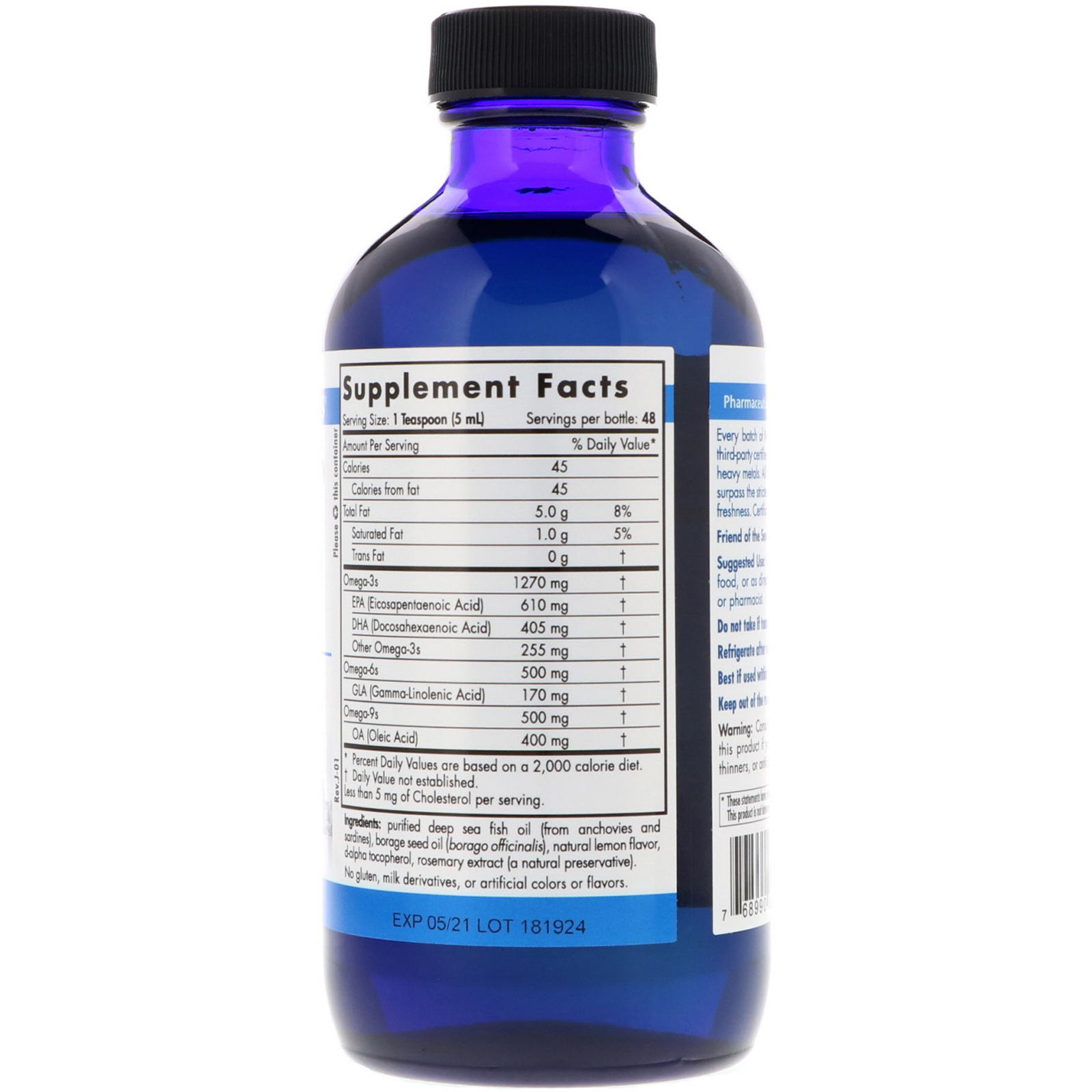 Nordic Naturals, ProEFA - 3-6-9, Lemon , 8 fl oz (237 ml) - Imagem 2