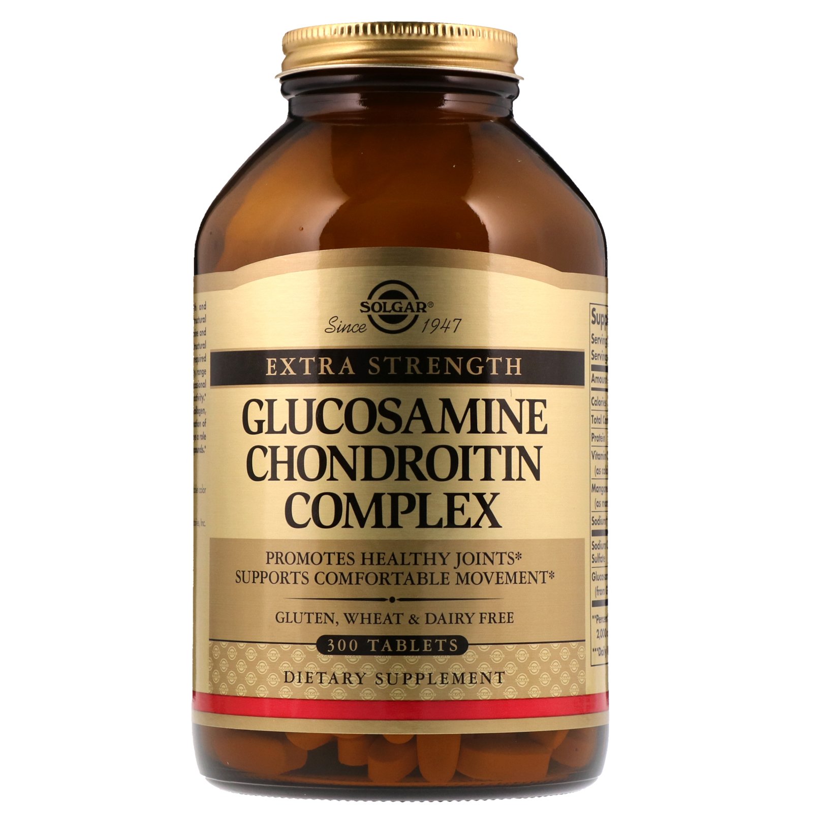 Solgar, Glucosamine Chondroitin Complex, Extra Strength, 300 Comprimidos