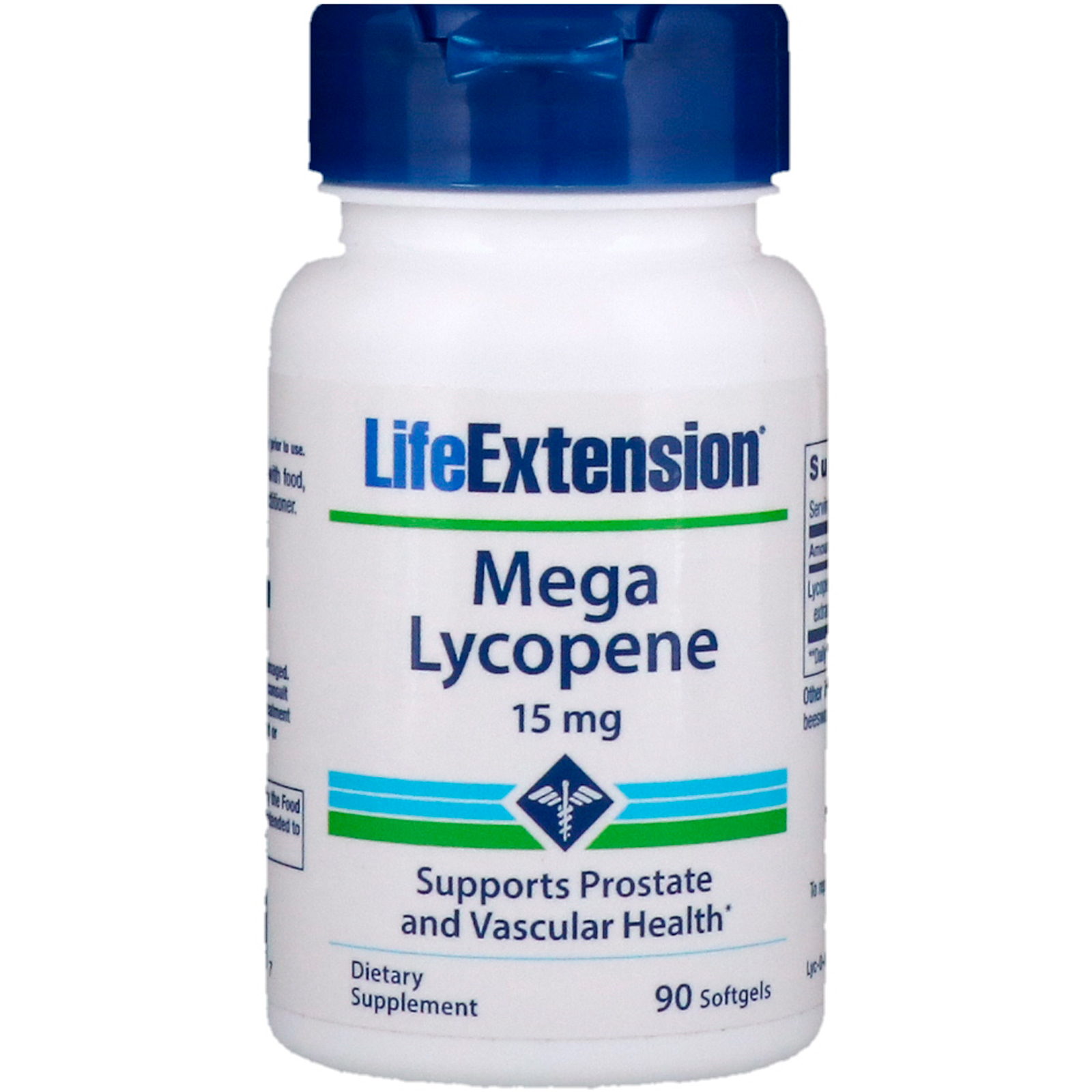 Life Extension, Mega Lycopene, 15 mg, 90 Cápsulas Macias