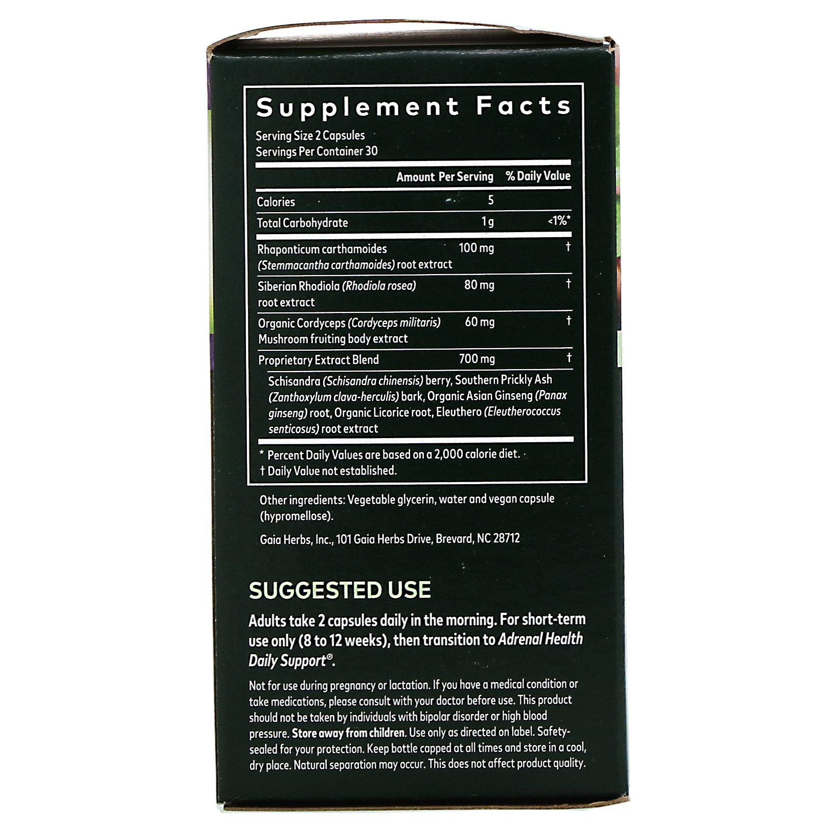 Gaia Herbs, Adrenal Health, Jump Start, 60 Fitocápsulas Líquidas Veganas - Imagem 2