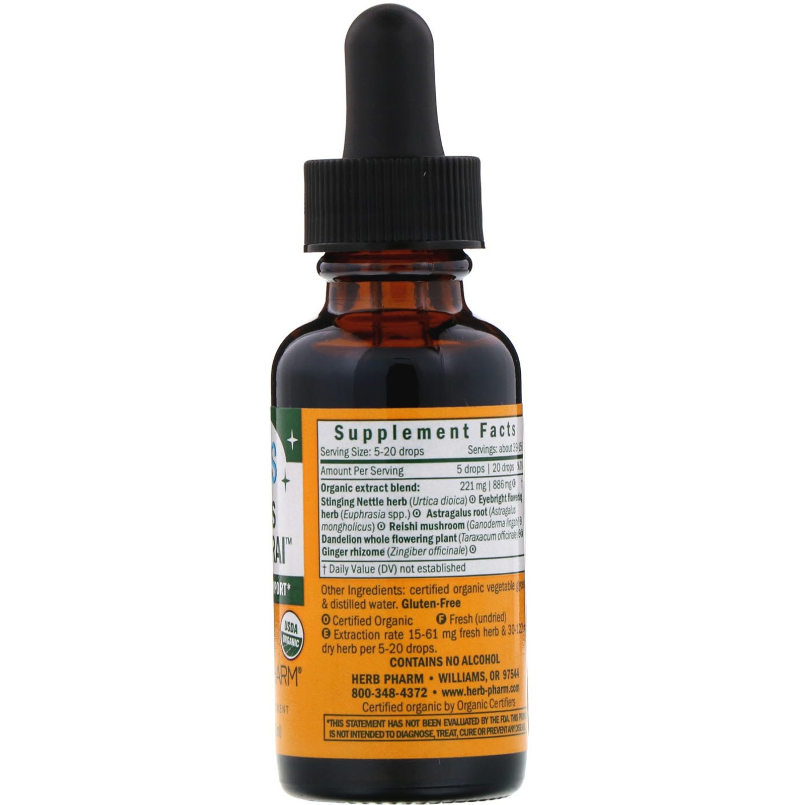 Herb Pharm, Sinusite Samurai para Criança, Sem Álcool, 30 ml - Imagem 2