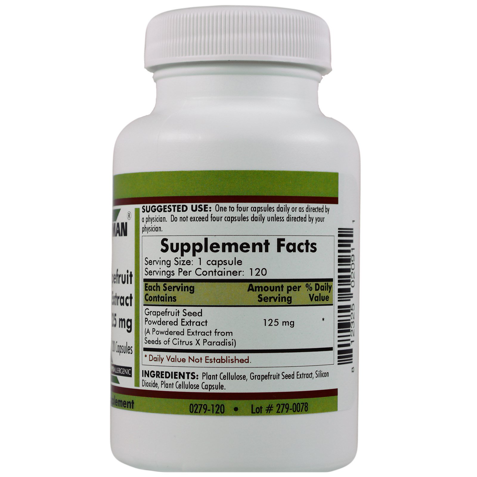 Kirkman Labs, Extrato de Semente de Romã, 125mg, 120 Cápsulas - Imagem 2