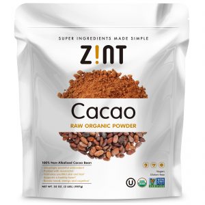 Comprar zint, cacau orgânico cru em pó, 907 g (2 lb) preço no brasil alimentos & lanches cacau suplemento importado loja 131 online promoção -