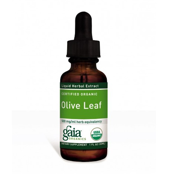 Gaia Herbs, Folha de Oliveira Orgânica, 30 ml (1 fl oz)