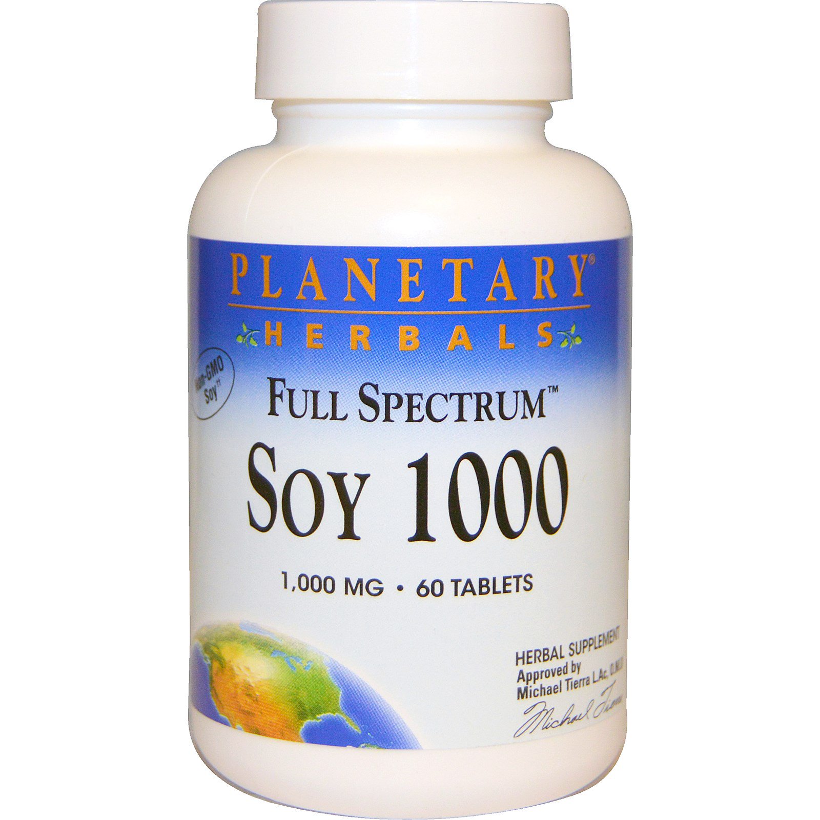 Planetary Herbals, Full Spectrum, Soja 1000, 1000 mg, 60 tabletes