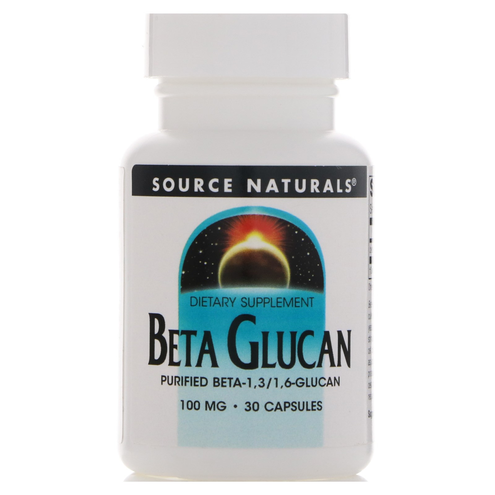 Source Naturals, Beta-Glucano, 100 mg, 30 Cápsulas