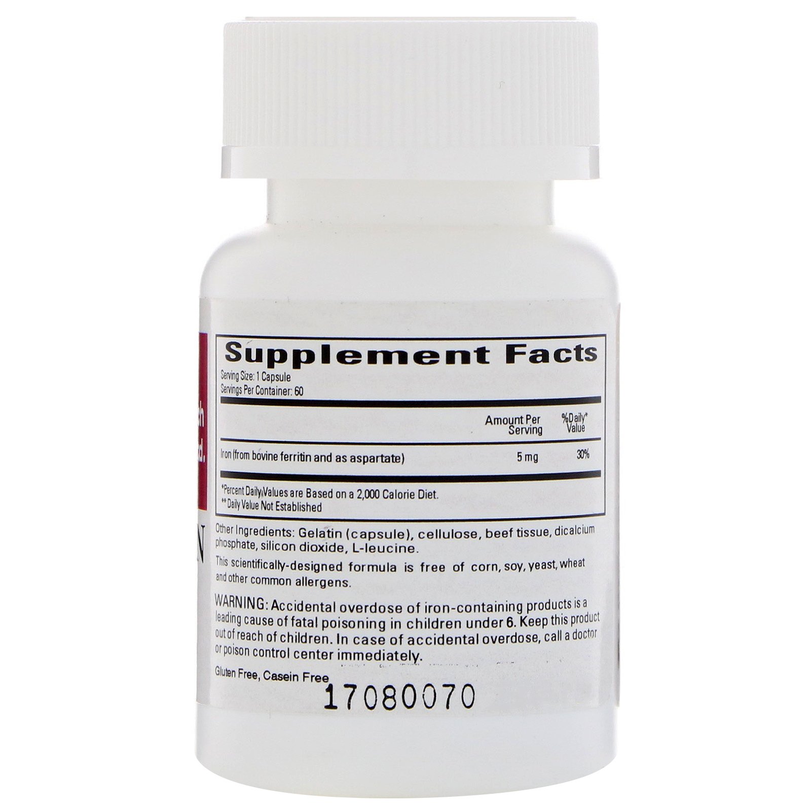 Cardiovascular Research, Ferritina, 5 mg, 60 Cápsulas - Imagem 2