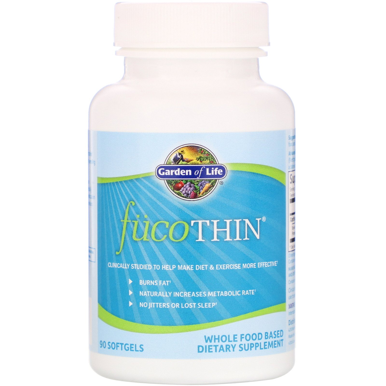 Garden of Life, FucoThin, 90 Softgels - Imagem 3