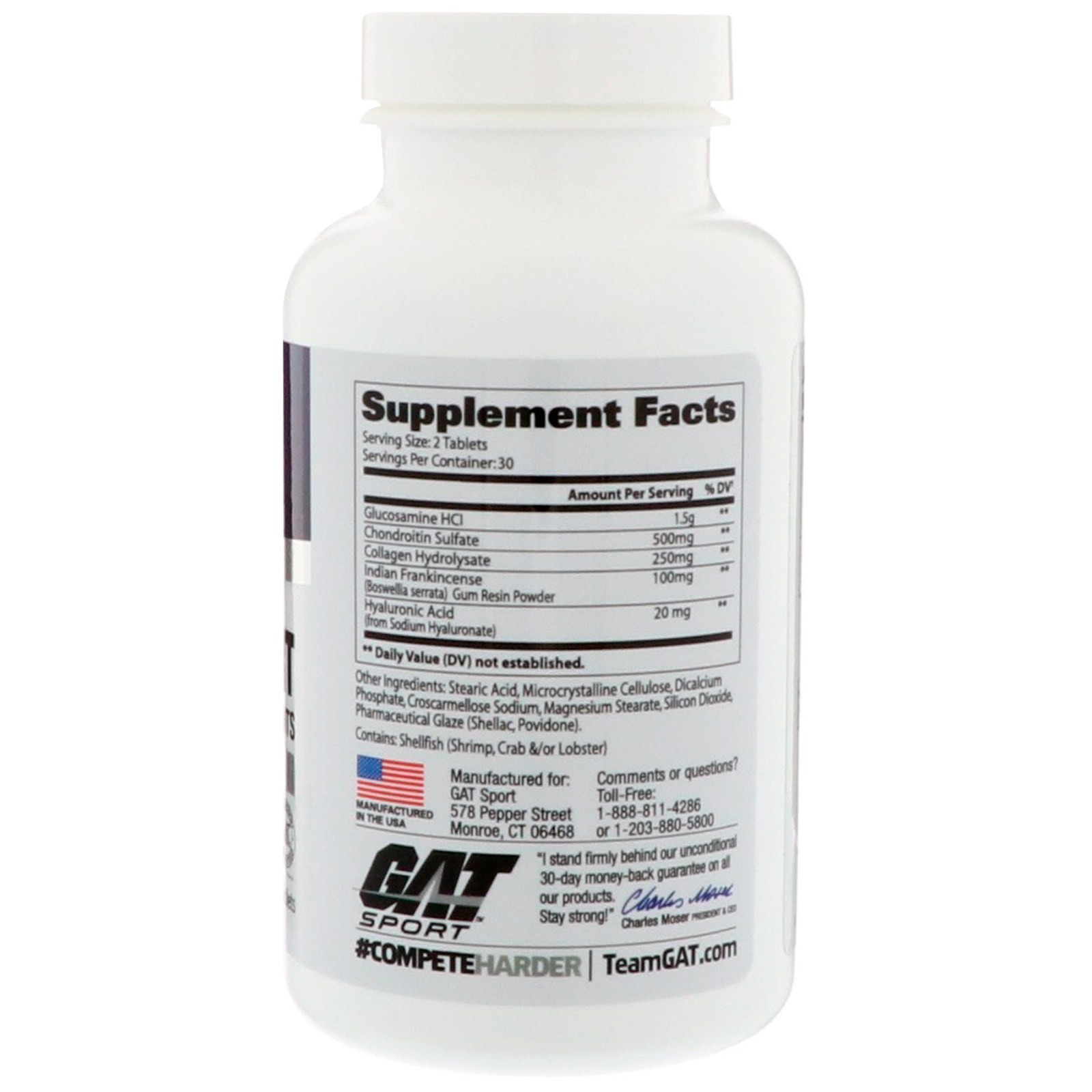 GAT, Essentials Joint Support, 60 Tablets - Imagem 2