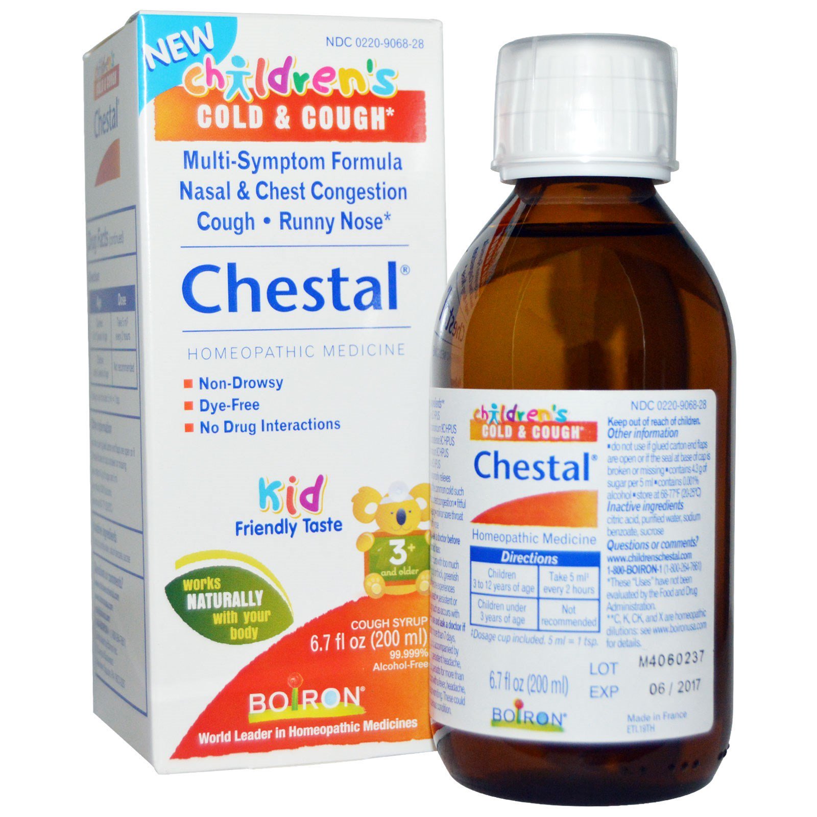 Boiron, Chestal, Resfriado e Tosse Infantil, 200 ml (6,7 fl oz)