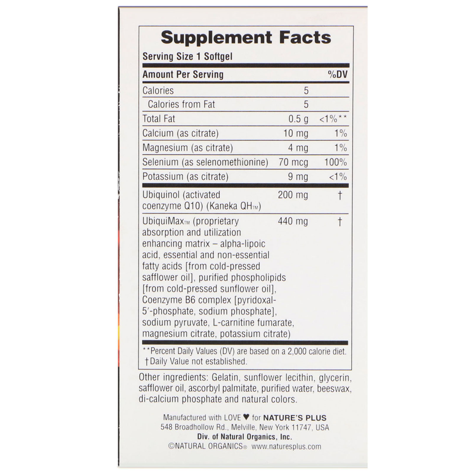 Nature's Plus, Beyond CoQ10, Ubiquinol, 200 mg, 60 Cápsulas Softgel - Imagem 2