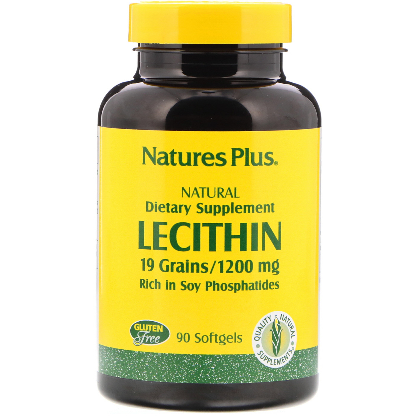 Nature's Plus, Lecitina, 1.200 mg, 90 Cápsulas Softgel